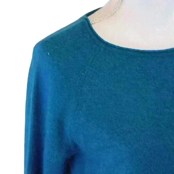 Halogen Teal Cashmere Sweater Size XS - Picture 5 of 6